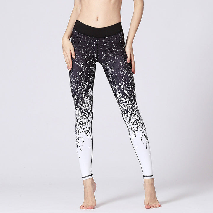 Buddha Stones Lignes Mauvaises Herbes Fleurs Sakura Arbre Noir Pantalon Imprimé Sports Fitness Yoga Leggings Pantalons De Yoga Pour Femmes - image 8