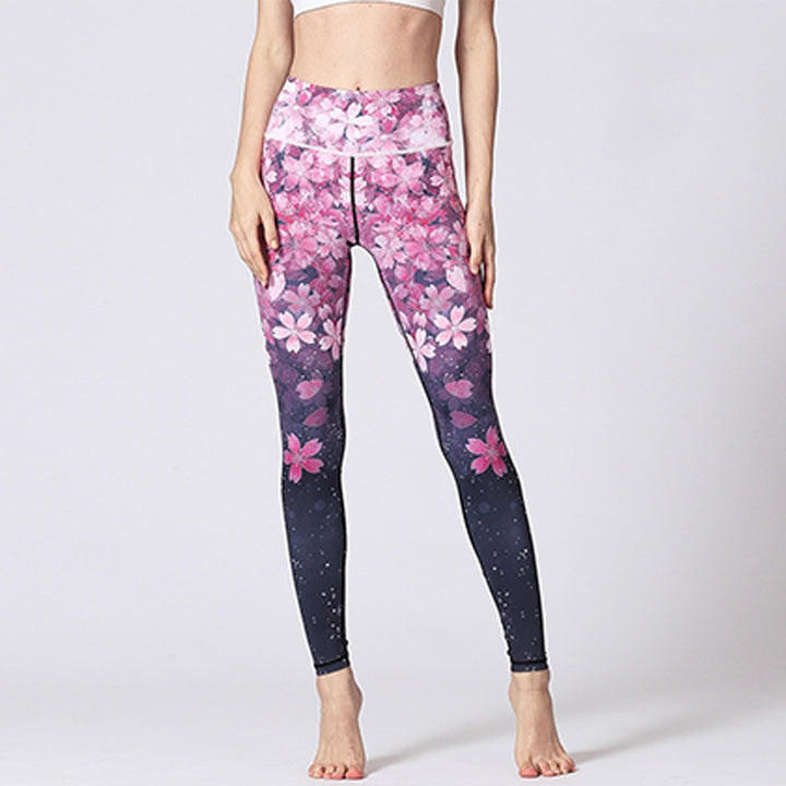 Buddha Stones Lignes Mauvaises Herbes Fleurs Sakura Arbre Noir Pantalon Imprimé Sports Fitness Yoga Leggings Pantalons De Yoga Pour Femmes - image 29