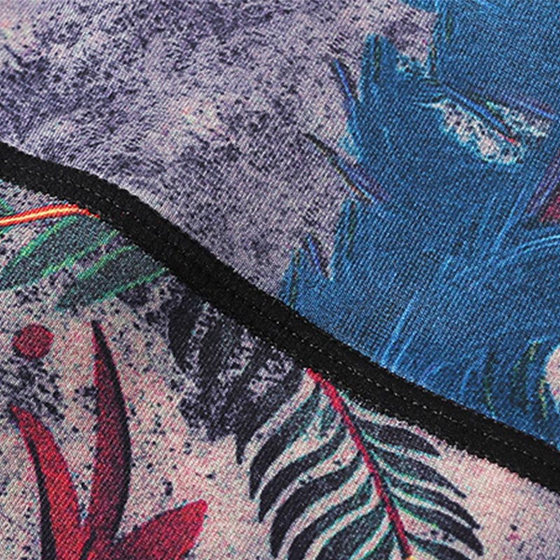 Pantalon imprimé plumes de paon rouge et bleu Buddha Stones Leggings de sport, de fitness, de yoga, pantalon de yoga pour femme - image 10