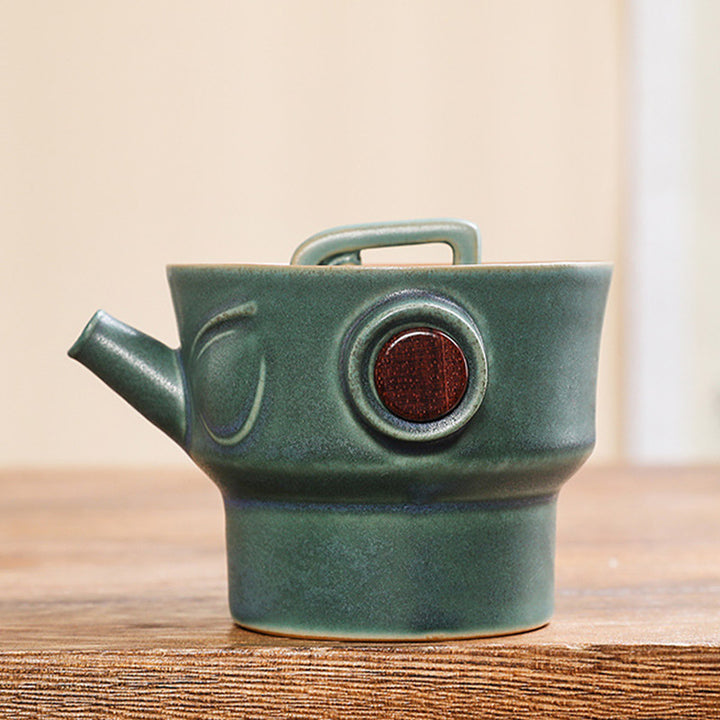 Tasse à thé en céramique de Sanxingdui Buddha Stones Tasse à thé Kung Fu avec sac