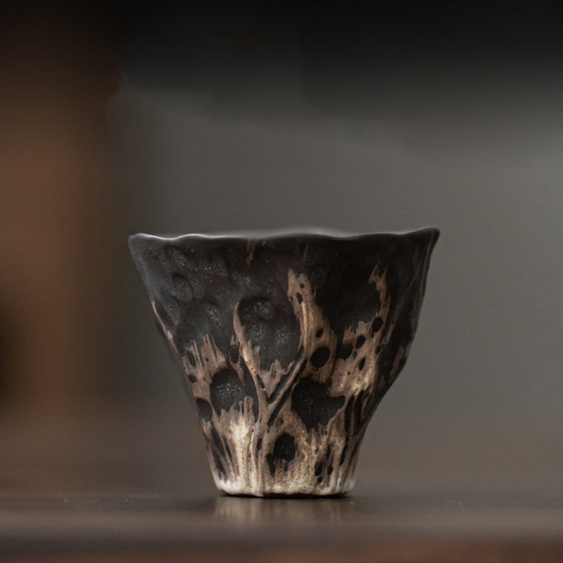 Tasse à thé en céramique zen en forme de fleur de lotus en Buddha Stones Tasse à thé Kung Fu 50 ml