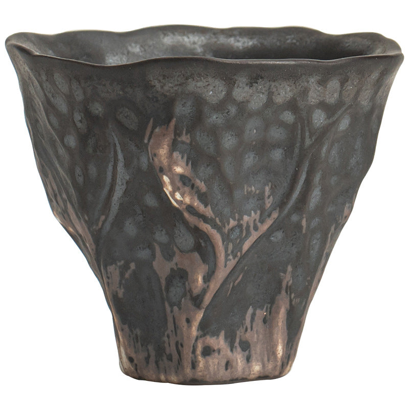 Tasse à thé en céramique zen en forme de fleur de lotus en Buddha Stones Tasse à thé Kung Fu 50 ml