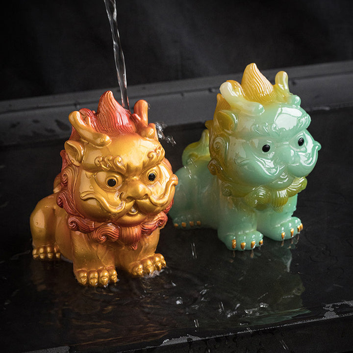 Buddha Stones changeantes de couleur, petite figurine en résine PiXiu pour thé, animal de compagnie, richesse, décoration de la maison - image 19