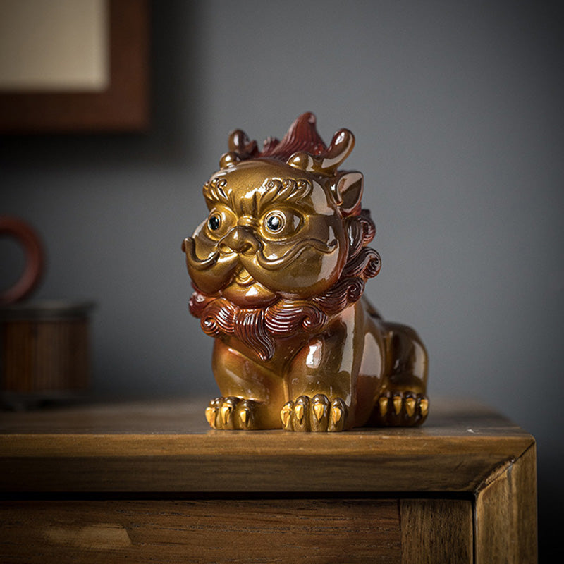 Buddha Stones changeantes de couleur, petite figurine en résine PiXiu pour thé, animal de compagnie, richesse, décoration de la maison - image 10