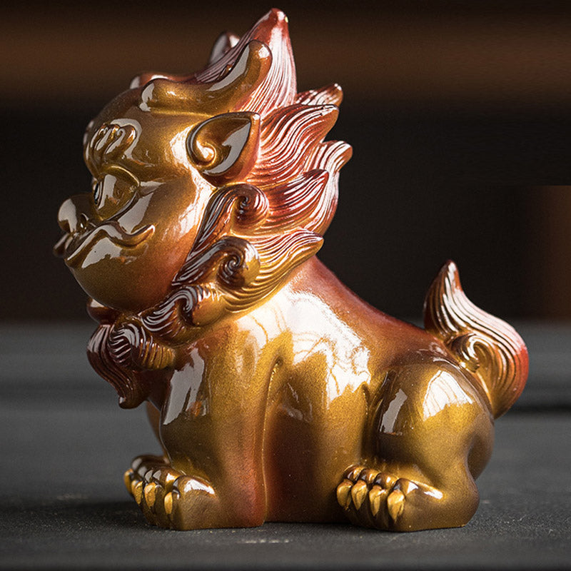 Buddha Stones changeantes de couleur, petite figurine en résine PiXiu pour thé, animal de compagnie, richesse, décoration de la maison - image 9