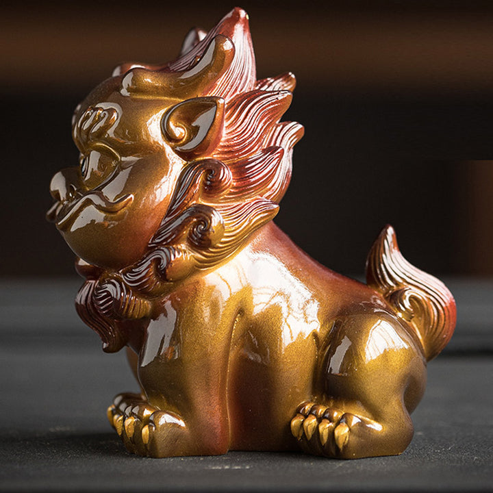 Buddha Stones changeantes de couleur, petite figurine en résine PiXiu pour thé, animal de compagnie, richesse, décoration de la maison - image 9