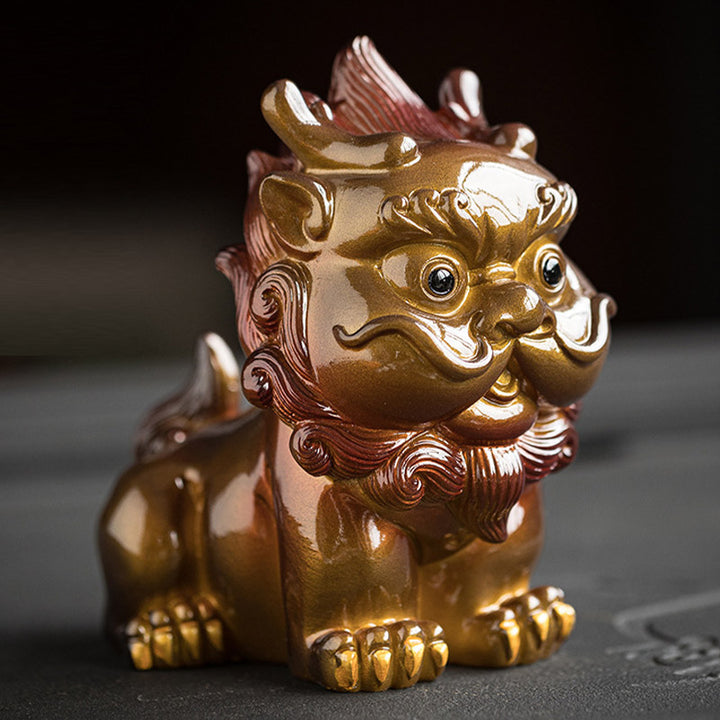 Buddha Stones changeantes de couleur, petite figurine en résine PiXiu pour thé, animal de compagnie, richesse, décoration de la maison - image 8