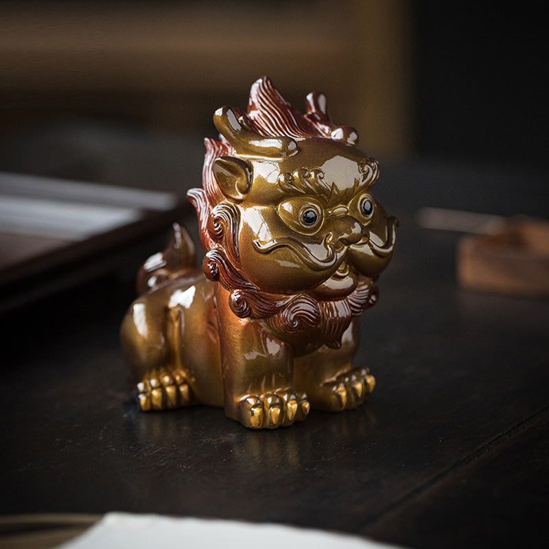 Buddha Stones changeantes de couleur, petite figurine en résine PiXiu pour thé, animal de compagnie, richesse, décoration de la maison