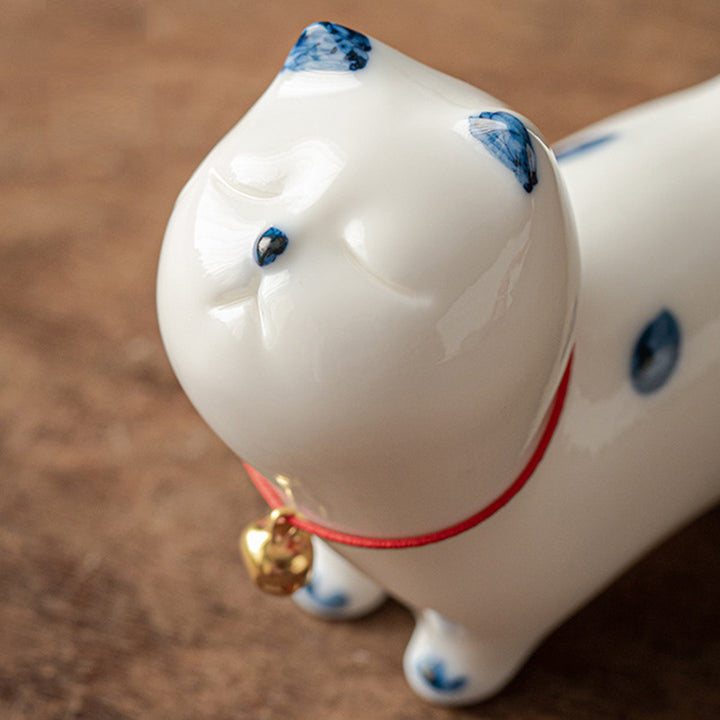 Figurine de Buddha Stones porte-bonheur en céramique en forme de chat blanc porte-bonheur en forme de chaton - image 9