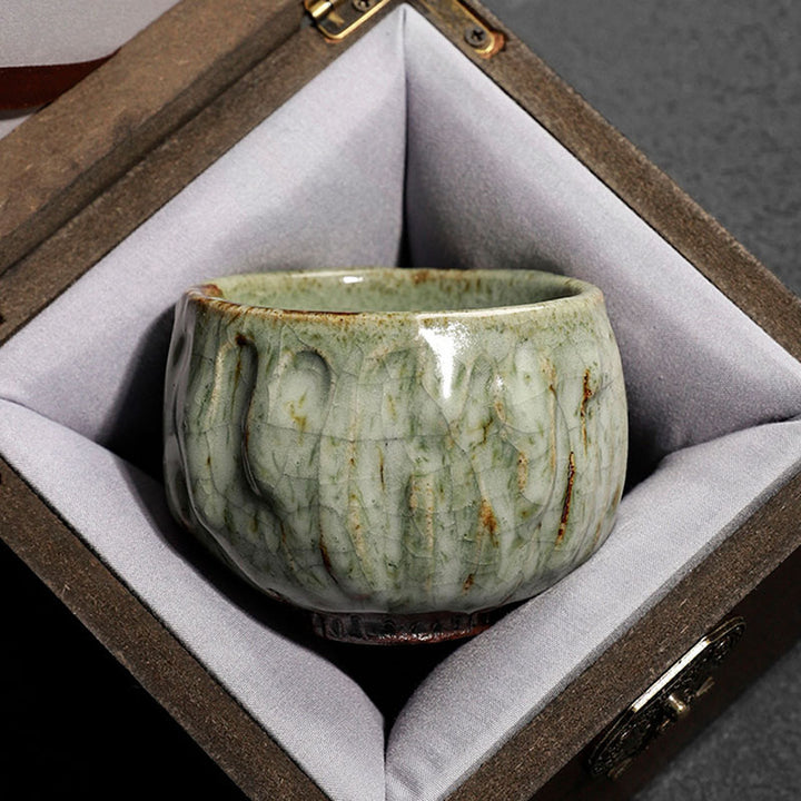 Tasse à thé en céramique chinoise Jianzhan, fabriquée à la main avec des Buddha Stones, texture de glace craquelée simple, tasse à thé Kung Fu