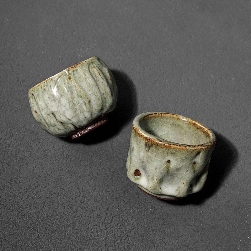 Tasse à thé en céramique chinoise Jianzhan, fabriquée à la main avec des Buddha Stones, texture de glace craquelée simple, tasse à thé Kung Fu