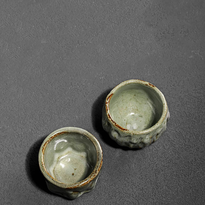 Tasse à thé en céramique chinoise Jianzhan, fabriquée à la main avec des Buddha Stones, texture de glace craquelée simple, tasse à thé Kung Fu