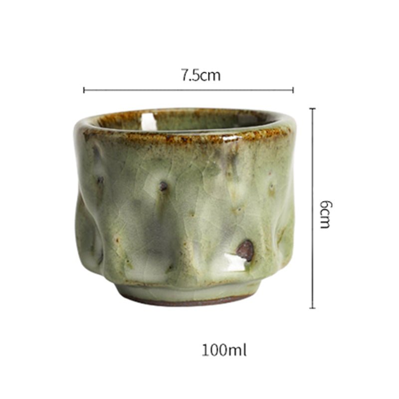 Tasse à thé en céramique chinoise Jianzhan, fabriquée à la main avec des Buddha Stones, texture de glace craquelée simple, tasse à thé Kung Fu