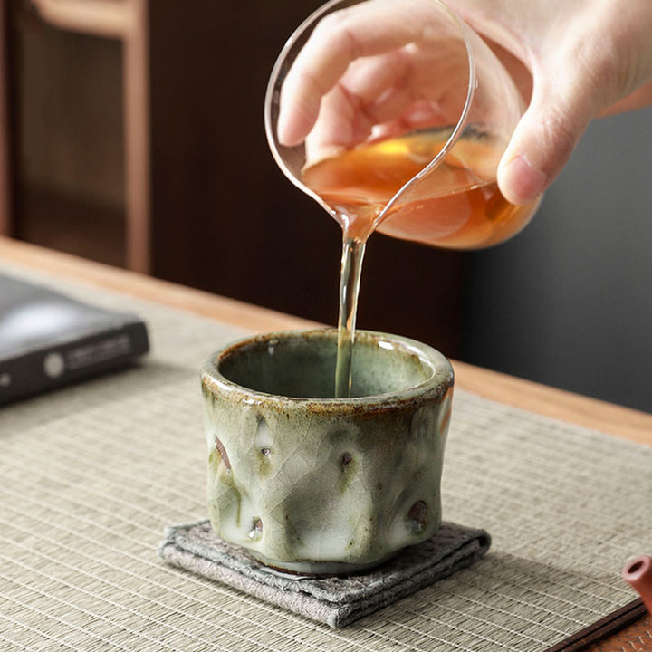 Tasse à thé en céramique chinoise Jianzhan, fabriquée à la main avec des Buddha Stones, texture de glace craquelée simple, tasse à thé Kung Fu