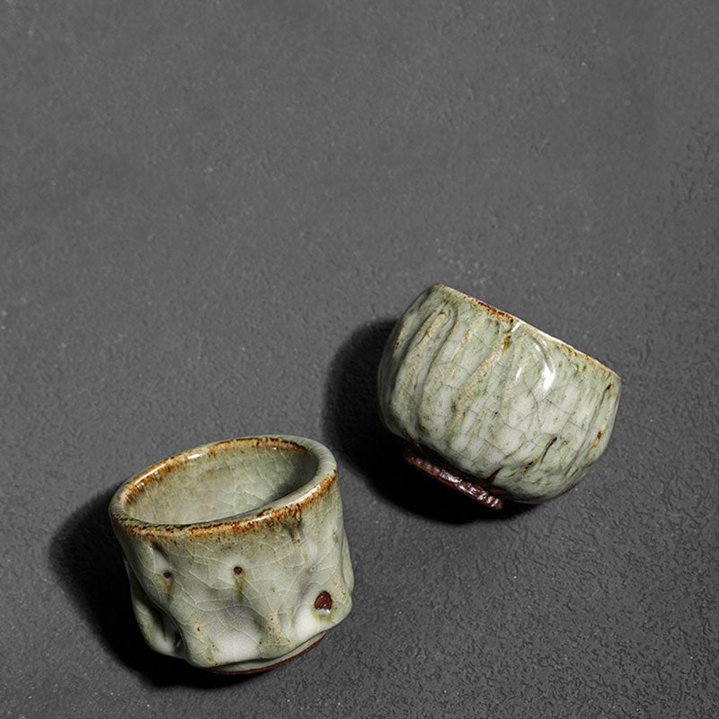 Tasse à thé en céramique chinoise Jianzhan, fabriquée à la main avec des Buddha Stones, texture de glace craquelée simple, tasse à thé Kung Fu