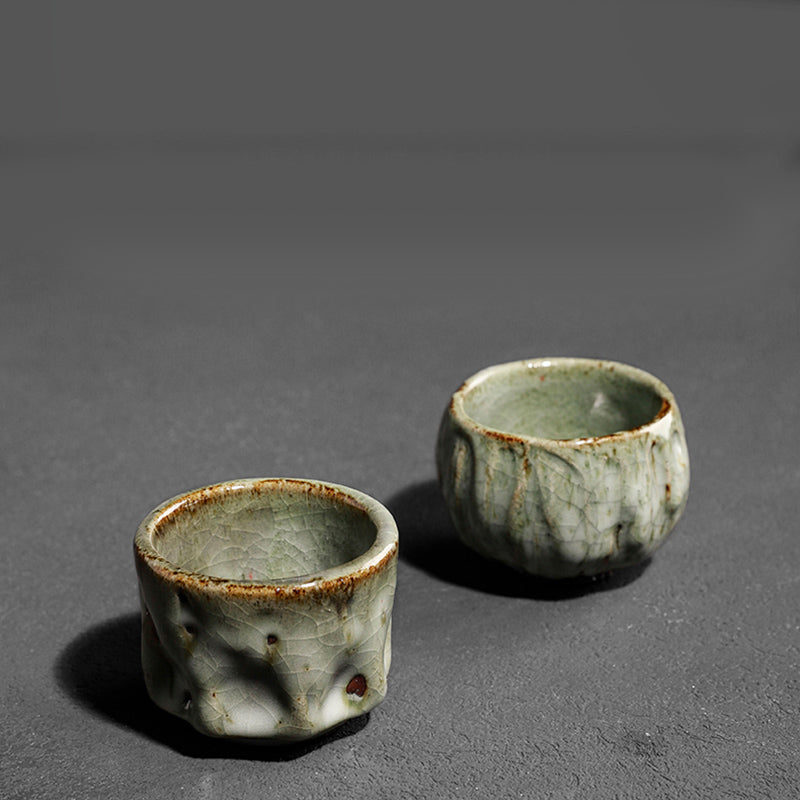 Tasse à thé en céramique chinoise Jianzhan, fabriquée à la main avec des Buddha Stones, texture de glace craquelée simple, tasse à thé Kung Fu