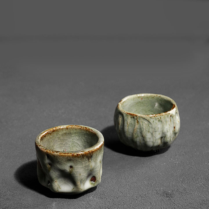 Tasse à thé en céramique chinoise Jianzhan, fabriquée à la main avec des Buddha Stones, texture de glace craquelée simple, tasse à thé Kung Fu