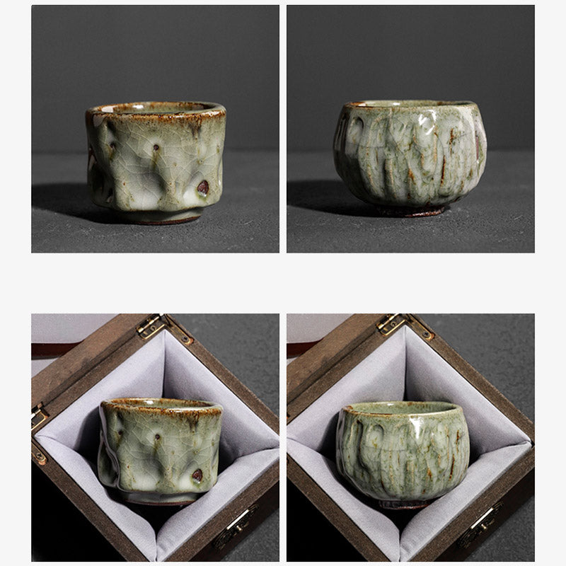Tasse à thé en céramique chinoise Jianzhan, fabriquée à la main avec des Buddha Stones, texture de glace craquelée simple, tasse à thé Kung Fu