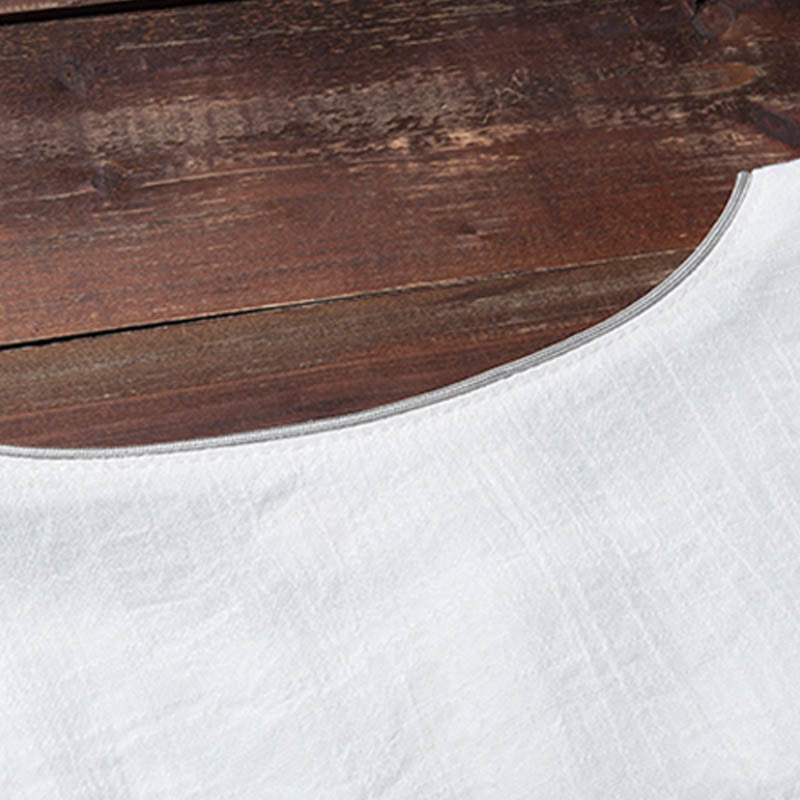 Ensemble de 2 pièces en Buddha Stones , haut et pantalon blancs au design simple, idéal pour la méditation, le yoga, le zen et le tai-chi (femme). - image 9