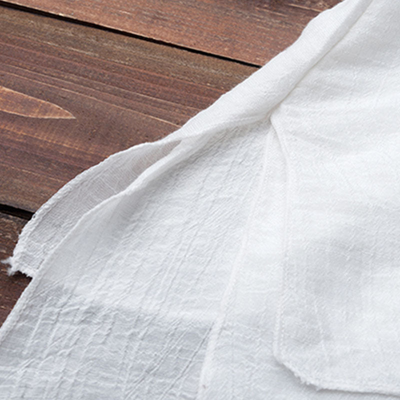 Ensemble de 2 pièces en Buddha Stones , haut et pantalon blancs au design simple, idéal pour la méditation, le yoga, le zen et le tai-chi (femme). - image 14