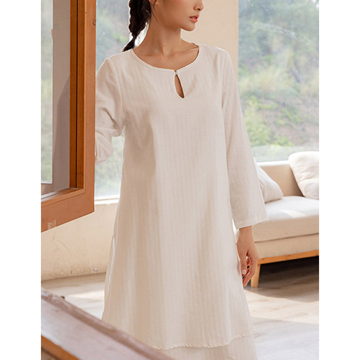 Ensemble de 2 pièces Buddha Stones haut et pantalon pour femme, design simple, pour la méditation, le yoga, le Tai Chi - image 10