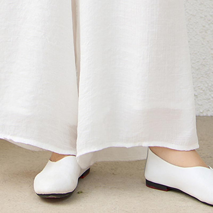 Ensemble de 2 pièces en Buddha Stones haut et pantalon en forme de grenouille chinoise simple pour méditation, yoga, zen, tai-chi - image 15