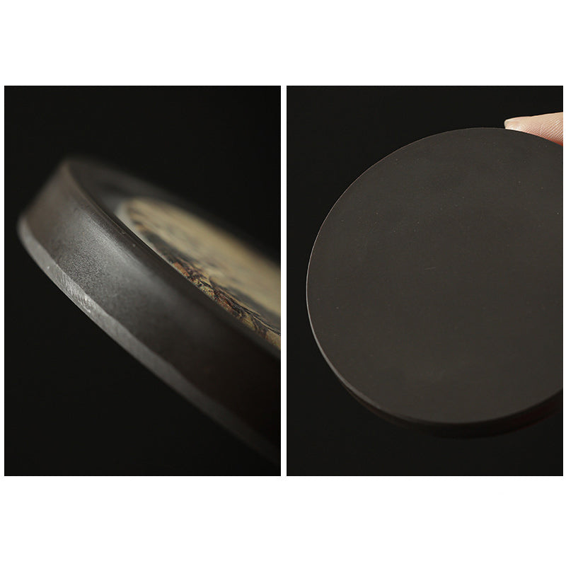 Buddha Stones Fleur de prunier Pêche Sutra du cœur Néflier Magnolia Kaki Dessous de verre Tapis à thé Kung Fu