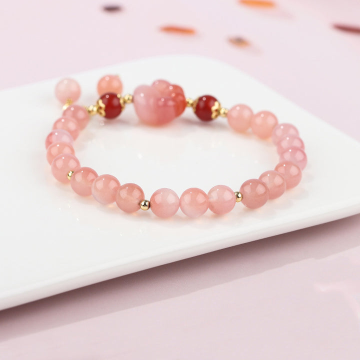 Bracelet positif en forme de patte de chat en agate Yanyuan naturelle Buddha Stones - image 4