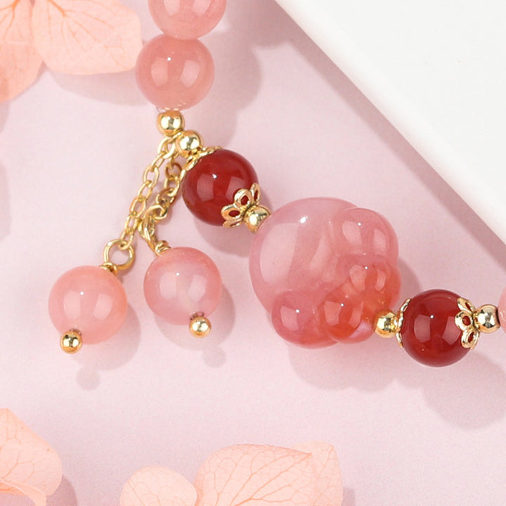 Bracelet positif en forme de patte de chat en agate Yanyuan naturelle Buddha Stones - image 5