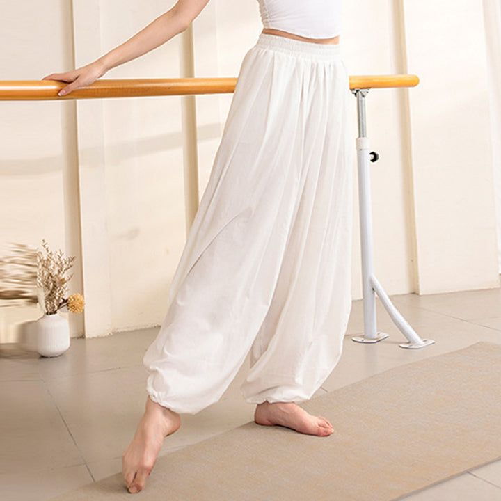 Pantalon de yoga simple Buddha Stones pour femme - Pantalon de sport, fitness, yoga - Pantalon blanc - US12，UK/AU16，EU44 (XL) - image 13