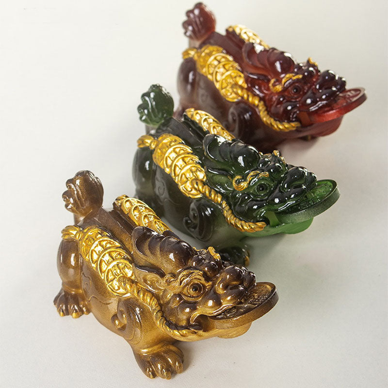 Buddha Stones changeantes de couleur, petites pièces de cuivre PiXiu, résine, thé, animal de compagnie, richesse, décoration de la maison - image 16