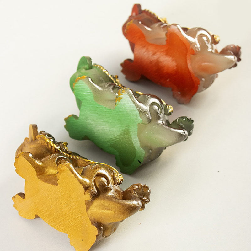 Buddha Stones changeantes de couleur, petites pièces de cuivre PiXiu, résine, thé, animal de compagnie, richesse, décoration de la maison - image 17