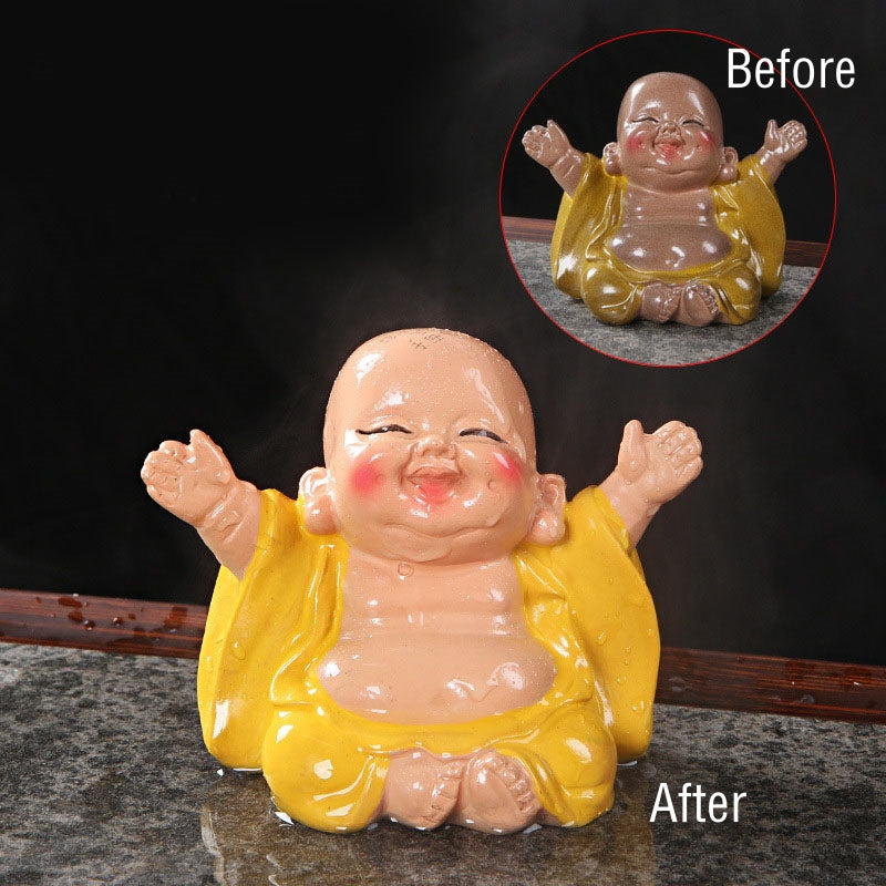 Buddha Stones changeantes de couleur Bouddha rieur résine thé animal de compagnie richesse maison figurine décoration - image 1