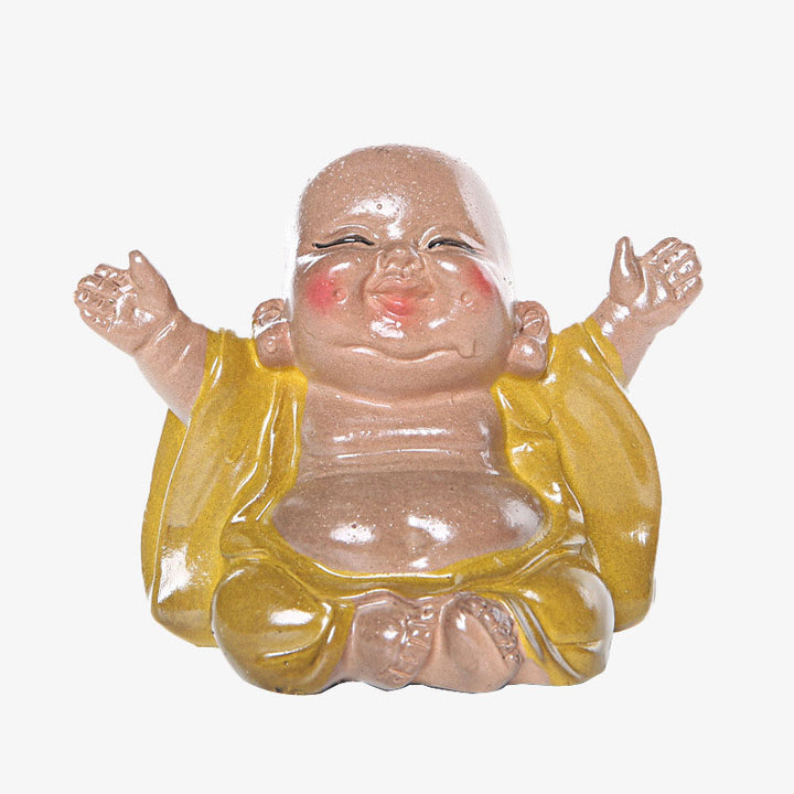 Buddha Stones changeantes de couleur Bouddha rieur résine thé animal de compagnie richesse maison figurine décoration - image 10