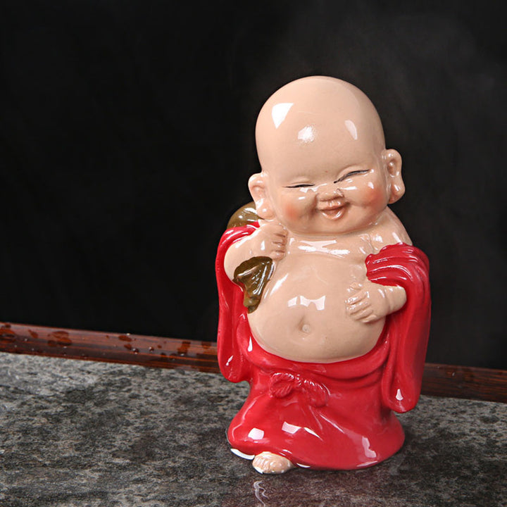 Buddha Stones changeantes de couleur Bouddha rieur résine thé animal de compagnie richesse maison figurine décoration - image 16