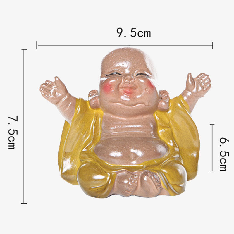 Buddha Stones changeantes de couleur Bouddha rieur résine thé animal de compagnie richesse maison figurine décoration - image 11