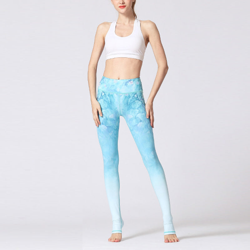 Pantalon de yoga à imprimé floral avec Buddha Stones et fleurs de lotus pour femme - image 15