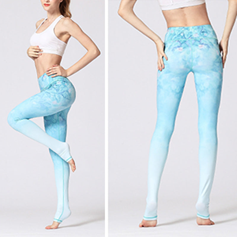 Pantalon de yoga à imprimé floral avec Buddha Stones et fleurs de lotus pour femme - image 16
