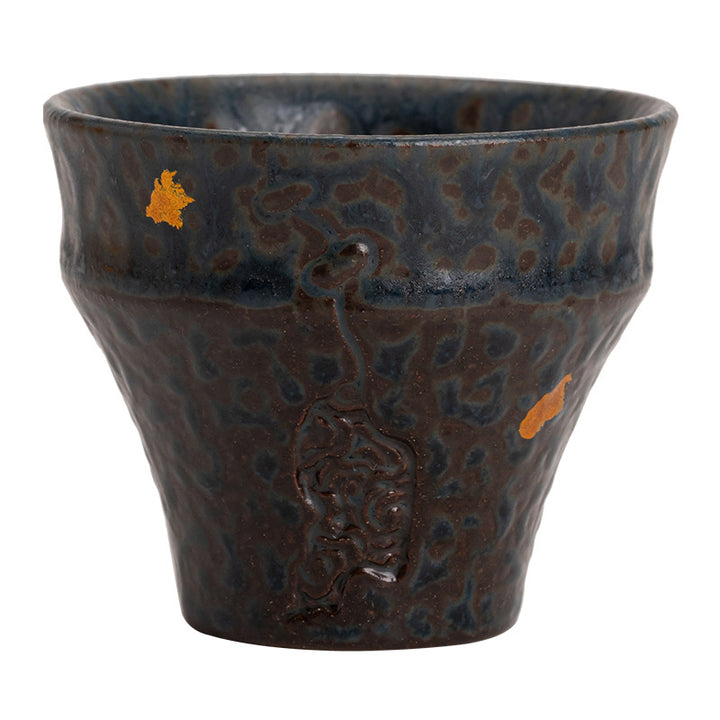 Petite tasse à thé en céramique de style vintage Buddha Stones Tasse à thé Kung Fu 50 ml