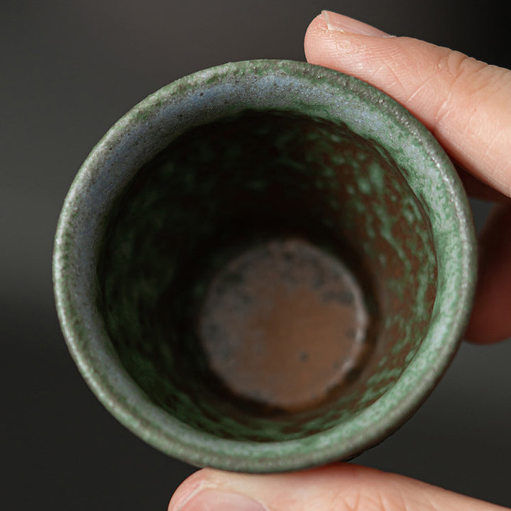Petite tasse à thé en céramique de style vintage Buddha Stones Tasse à thé Kung Fu 50 ml