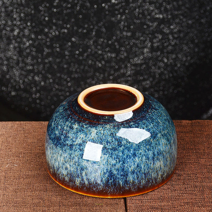 Buddha Stones Lotus Dragon Phénix Poisson Koi Tasse à thé en céramique chinoise Jianzhan Tasse à thé Kung Fu 110 ml