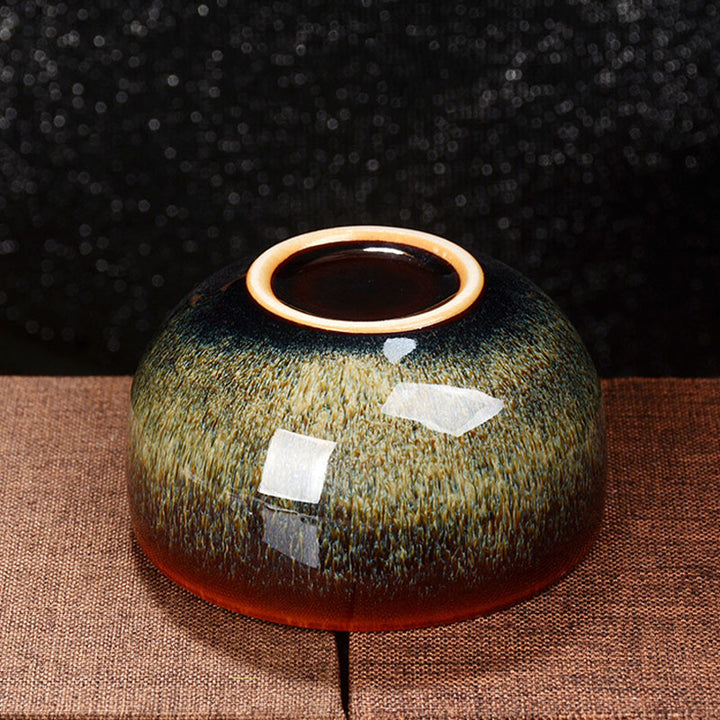 Buddha Stones Lotus Dragon Phénix Poisson Koi Tasse à thé en céramique chinoise Jianzhan Tasse à thé Kung Fu 110 ml