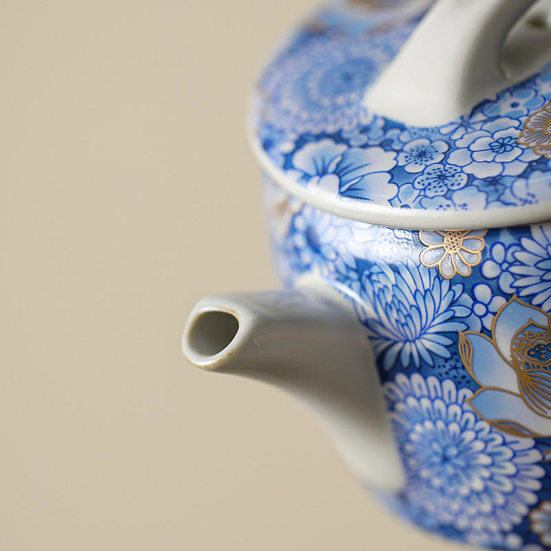 Buddha Stones Lotus Chrysanthème Fleur de Prunier Tasse à Thé Tasse à Thé Kung Fu Théière