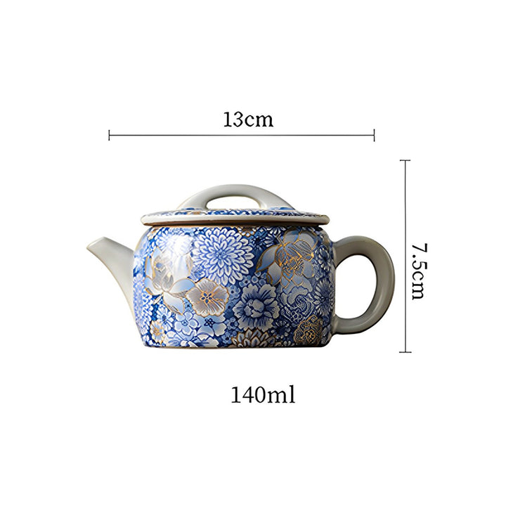 Buddha Stones Lotus Chrysanthème Fleur de Prunier Tasse à Thé Tasse à Thé Kung Fu Théière
