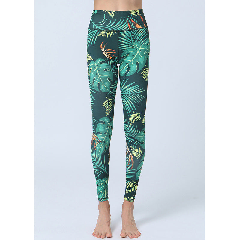 Pantalon imprimé Buddha Stones Leaves Sports Fitness Yoga Leggings taille haute Pantalon de yoga pour femme - image 1