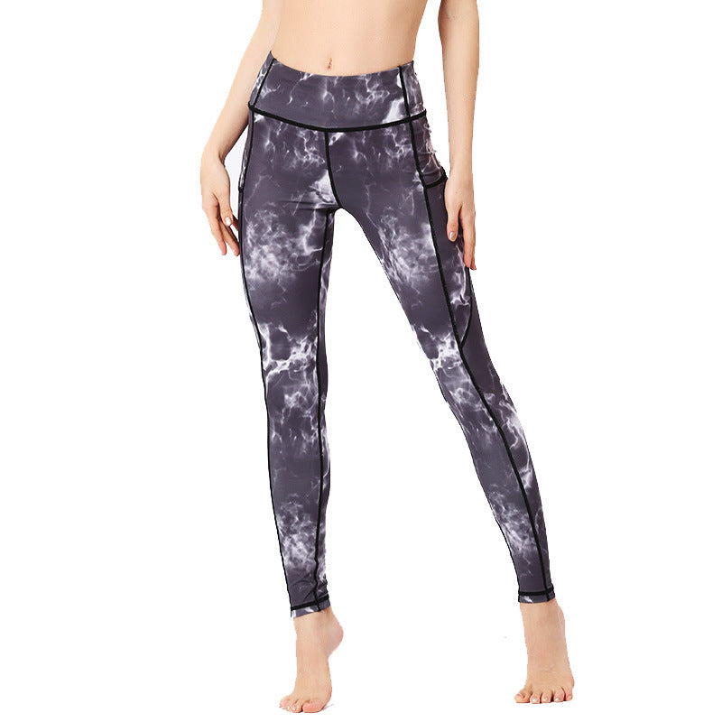 Pantalon imprimé coloré Buddha Stones Leggings de sport pour exercices de fitness Pantalons de yoga pour femmes