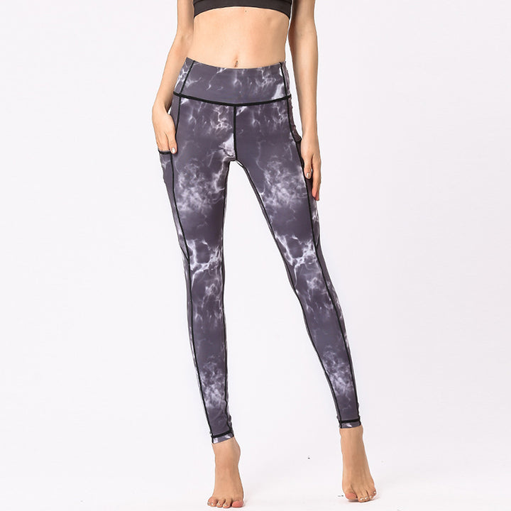 Pantalon imprimé coloré Buddha Stones Leggings de sport pour exercices de fitness Pantalons de yoga pour femmes