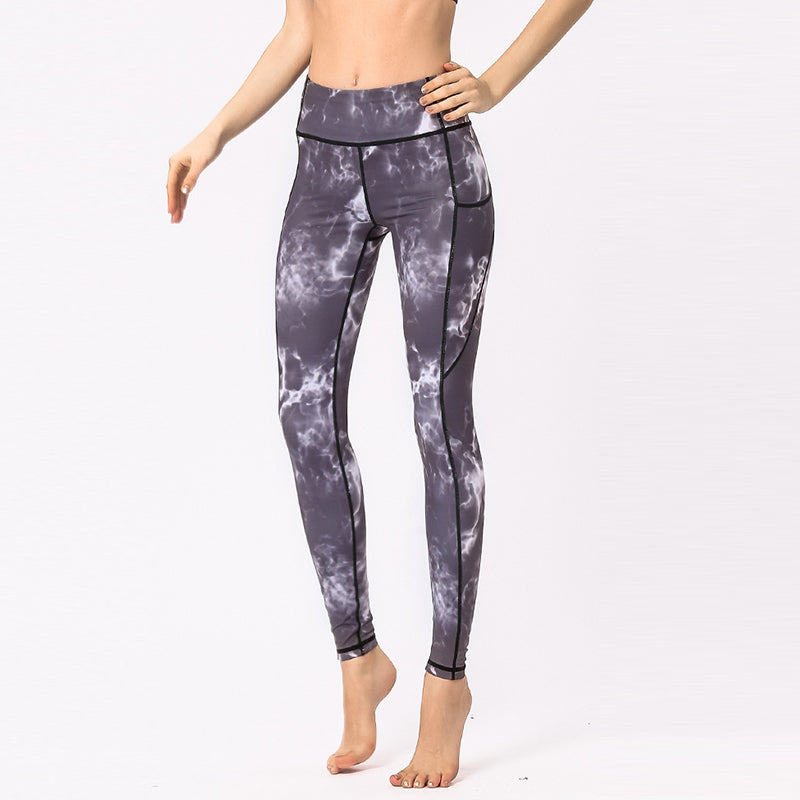 Pantalon imprimé coloré Buddha Stones Leggings de sport pour exercices de fitness Pantalons de yoga pour femmes