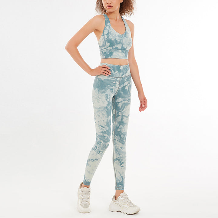 Buddha Stones Lot de 2 débardeurs et pantalons à imprimé floral pour femme - Vert - US12，UK/AU16，EU44 (XL)  - image 3