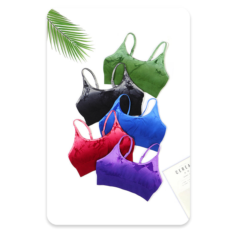 Buddha Stones Lot de 2 débardeurs courts imprimés tie-dye simples pour femmes, pantalons taille haute, tenues de sport, ensembles de yoga - image 15